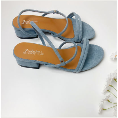 BLUE STRAP SANDALS