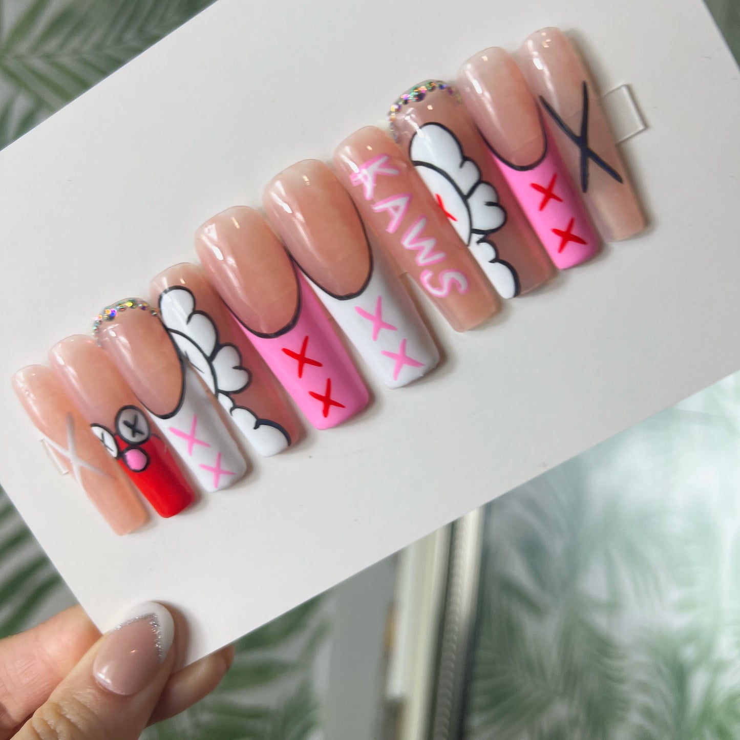 Kaws Acrylic Press on nails